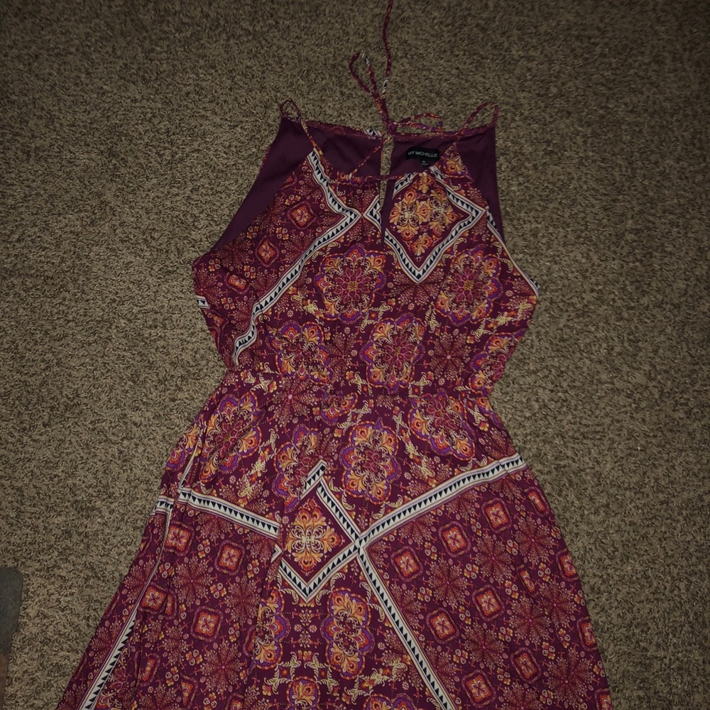 multi colored midi dress!!